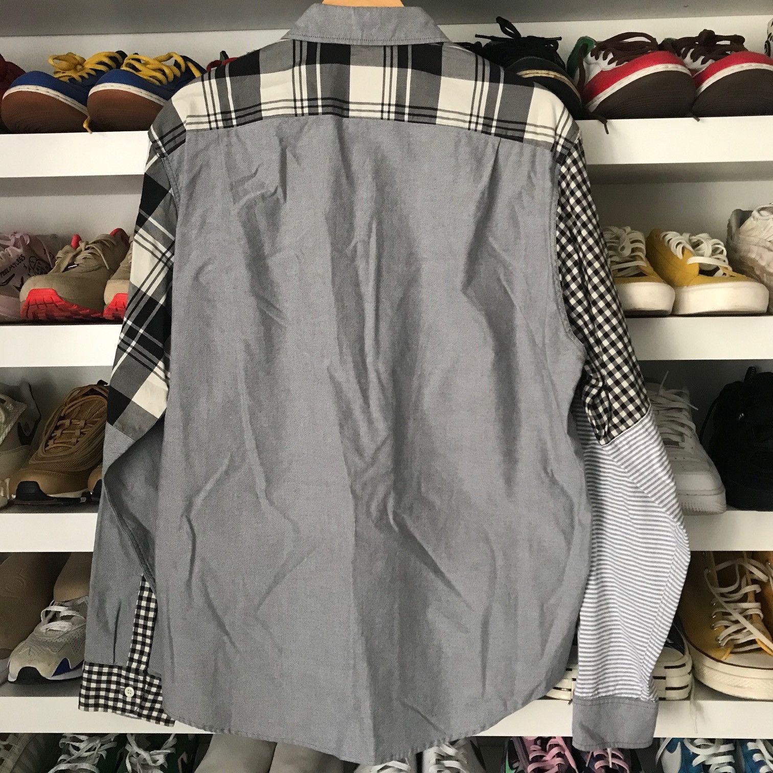 Maison Kitsune MAISON KITSUNÉ x NBA Patchwork Shirt Size US L / EU 52-54 / 3 - 2 Thumbnail