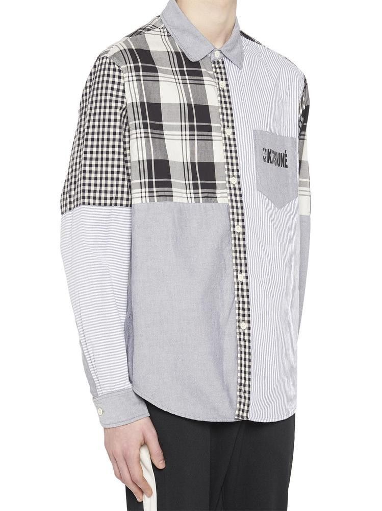 Maison Kitsune MAISON KITSUNÉ x NBA Patchwork Shirt Size US L / EU 52-54 / 3 - 7 Thumbnail