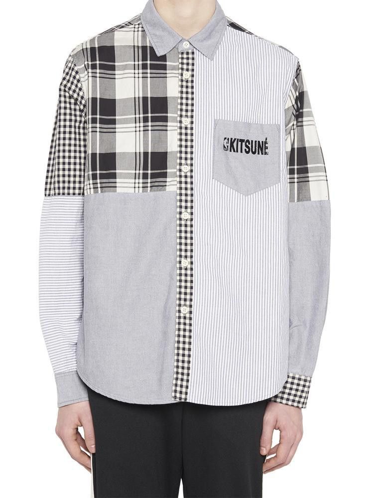 Maison Kitsune MAISON KITSUNÉ x NBA Patchwork Shirt Size US L / EU 52-54 / 3 - 6 Thumbnail