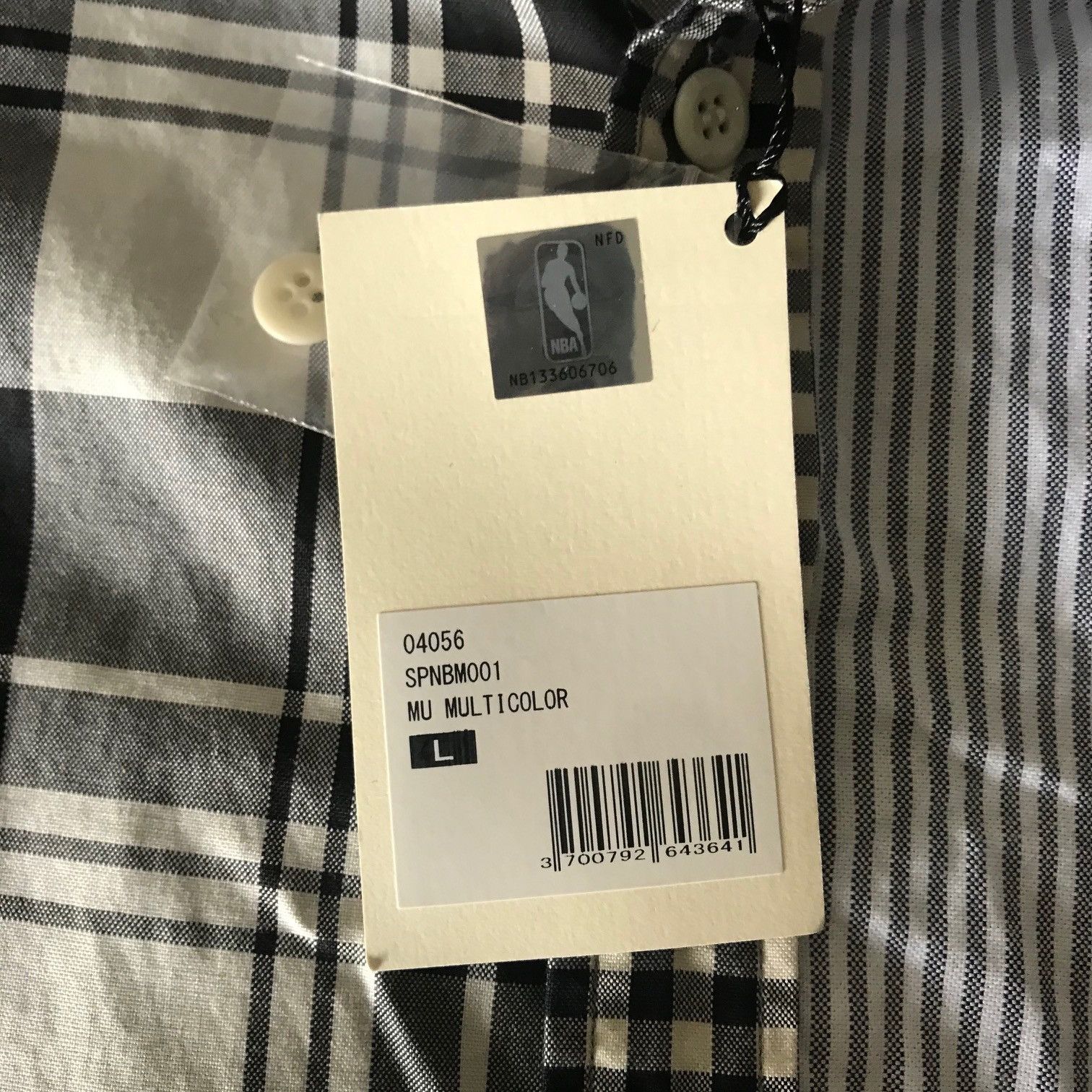 Maison Kitsune MAISON KITSUNÉ x NBA Patchwork Shirt Size US L / EU 52-54 / 3 - 4 Thumbnail