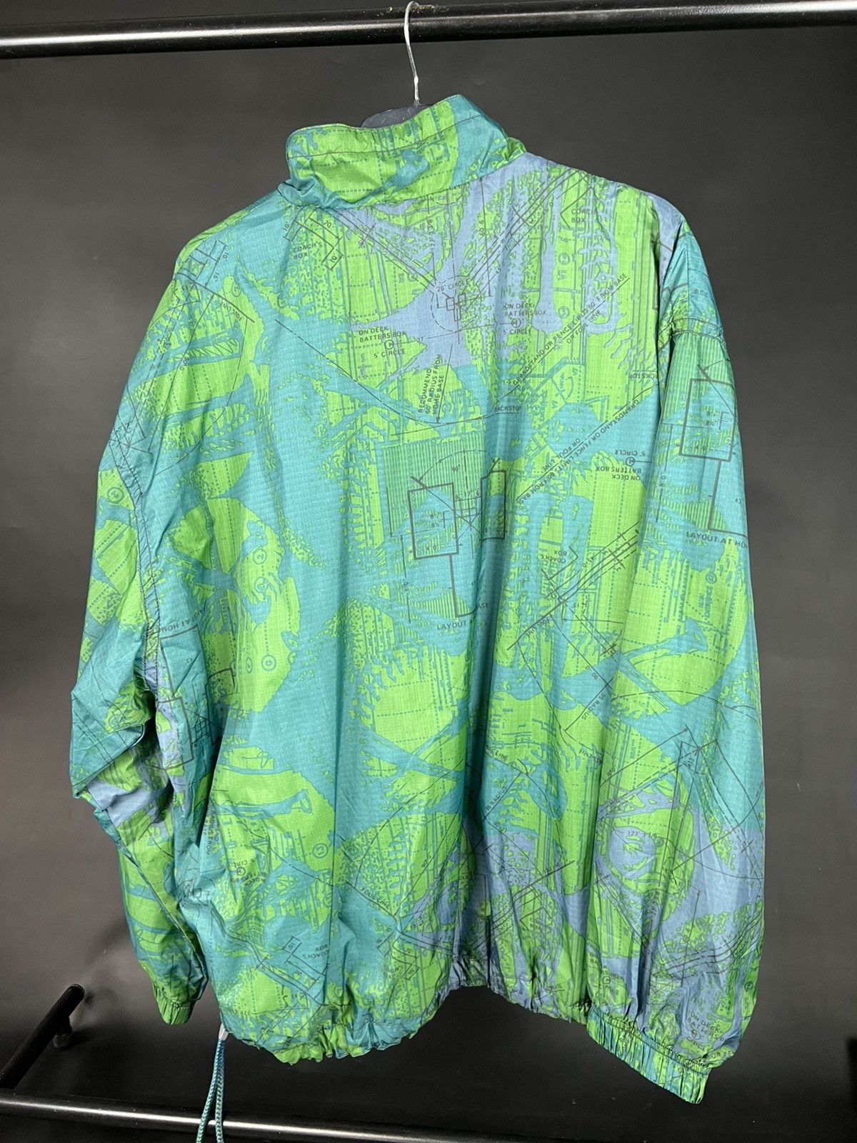 Nike × Vintage VTG windbreaker jacket Nike Fitness Company Pull Over green Size US XL / EU 56 / 4 - 8 Thumbnail
