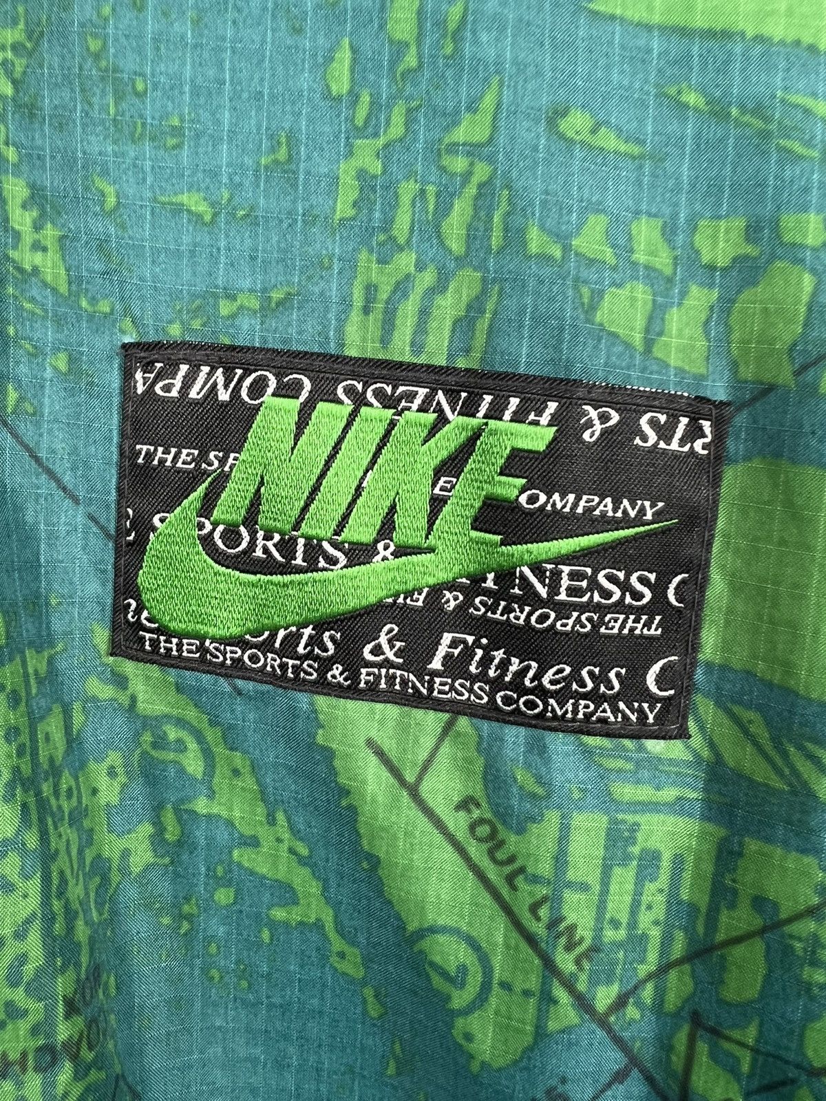 Nike × Vintage VTG windbreaker jacket Nike Fitness Company Pull Over green Size US XL / EU 56 / 4 - 5 Thumbnail