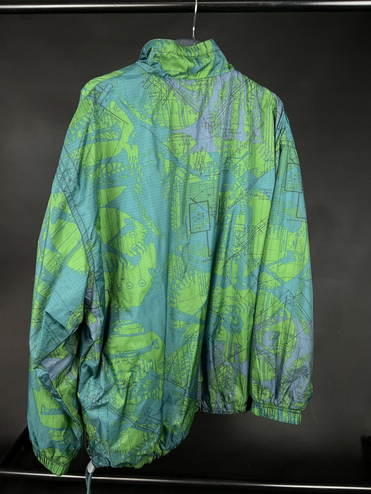 Nike × Vintage VTG windbreaker jacket Nike Fitness Company Pull Over green Size US XL / EU 56 / 4 - 7 Thumbnail