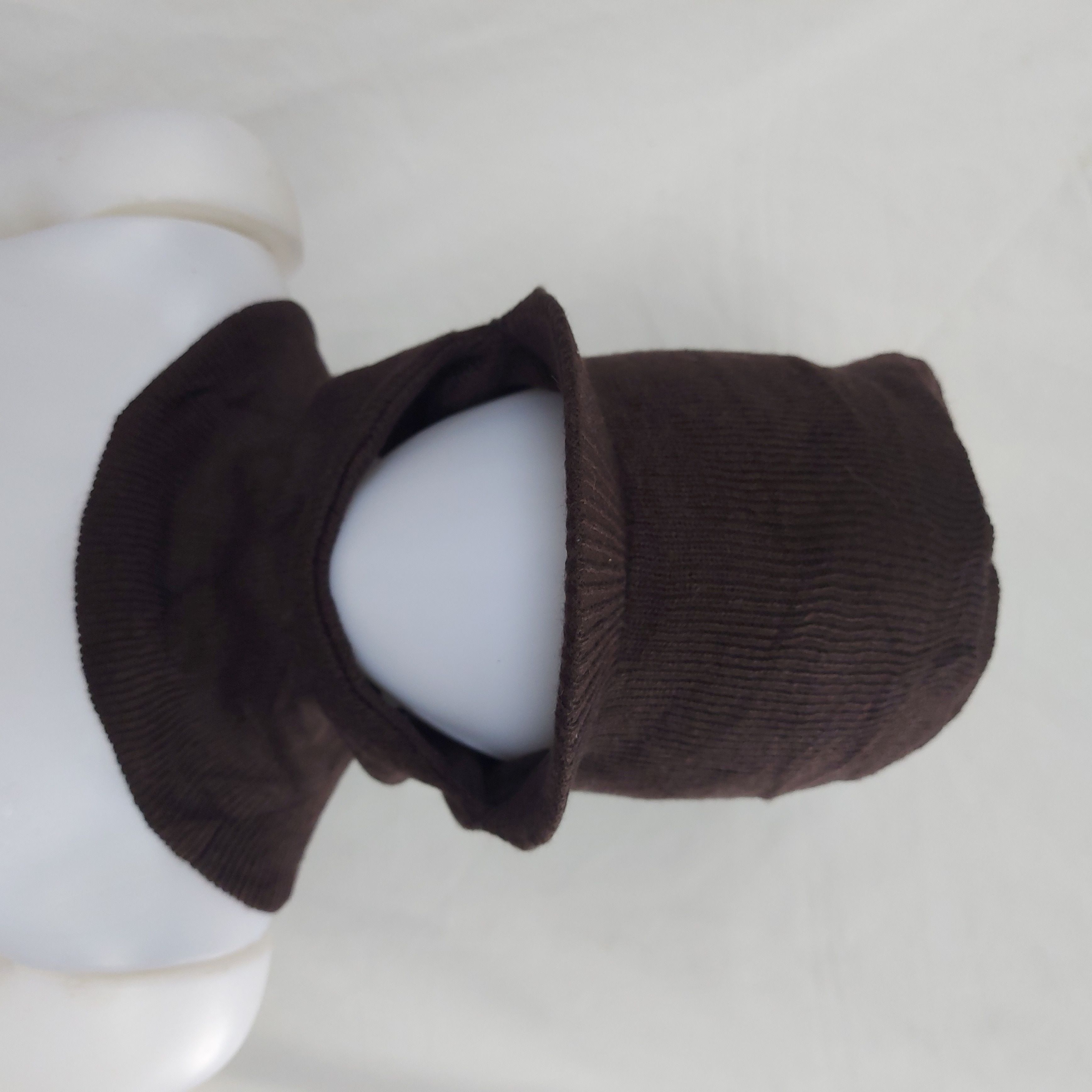 Pre-owned Archival Clothing Unknown Balaclava Beanie Hats In Brown