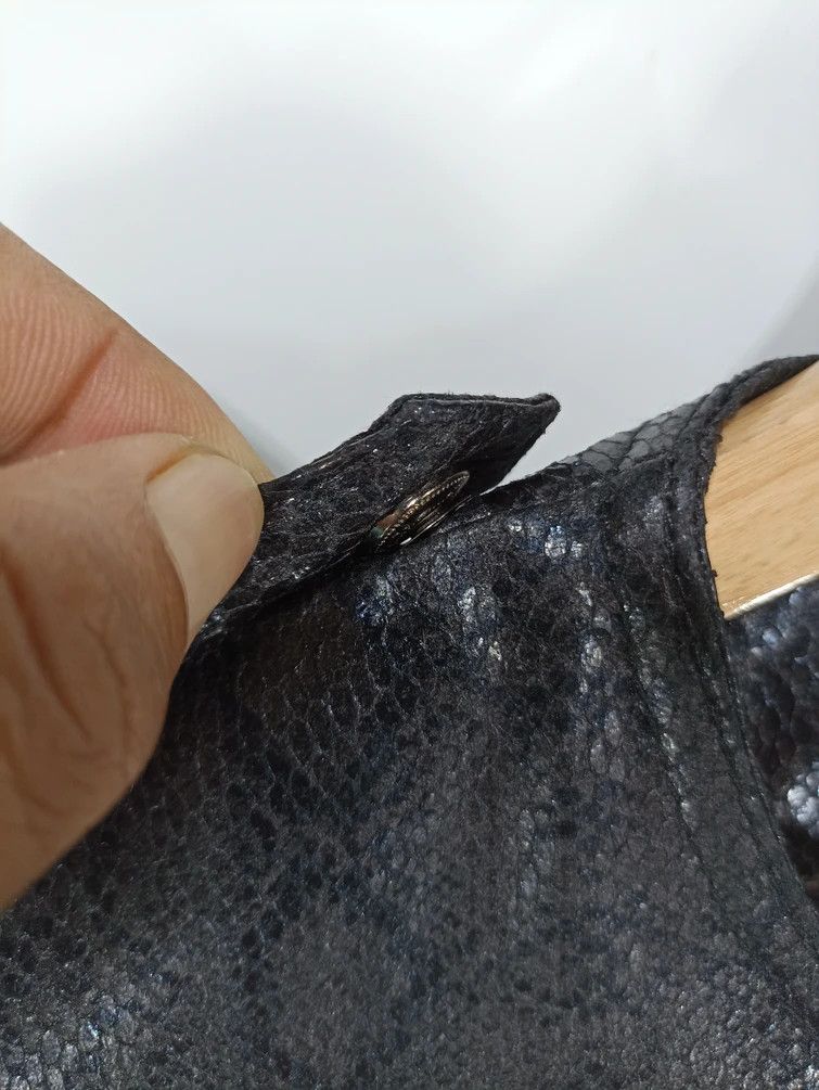 Japanese Brand 12 Tone Row inspired Snake Skin Style Croped Jacket Size S / US 4 / IT 40 - 10 Thumbnail