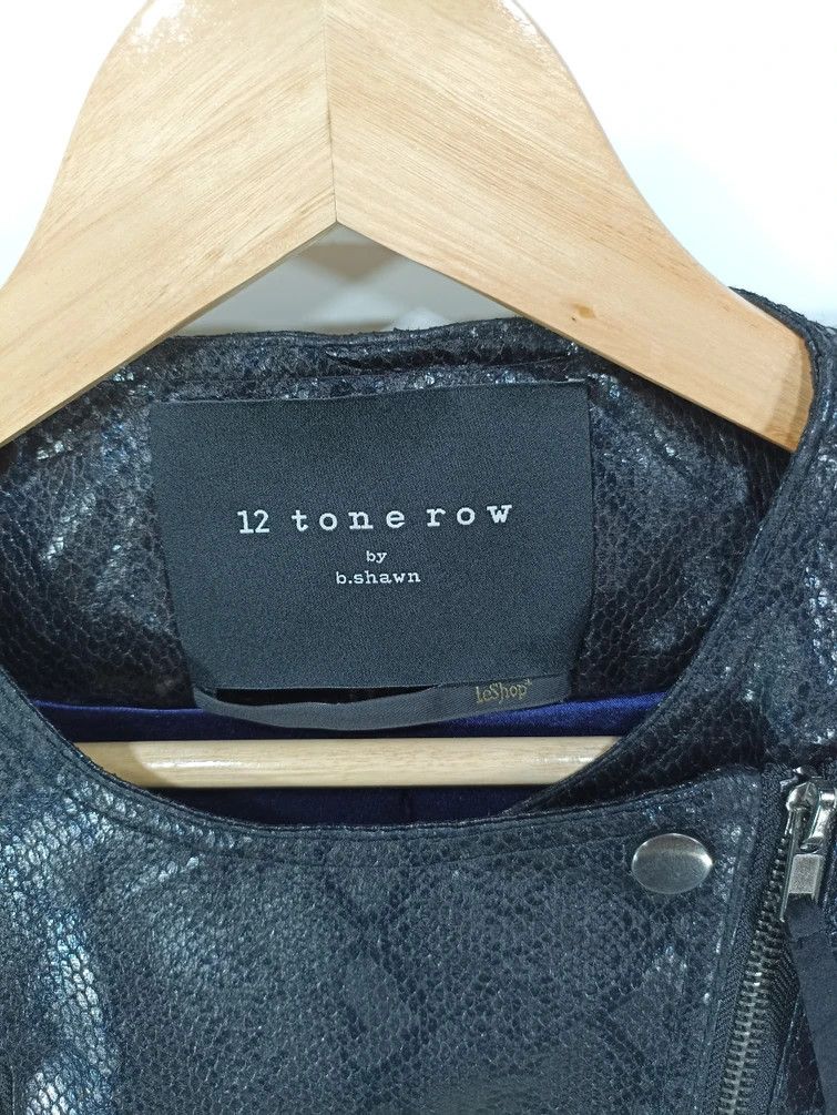 Japanese Brand 12 Tone Row inspired Snake Skin Style Croped Jacket Size S / US 4 / IT 40 - 11 Thumbnail