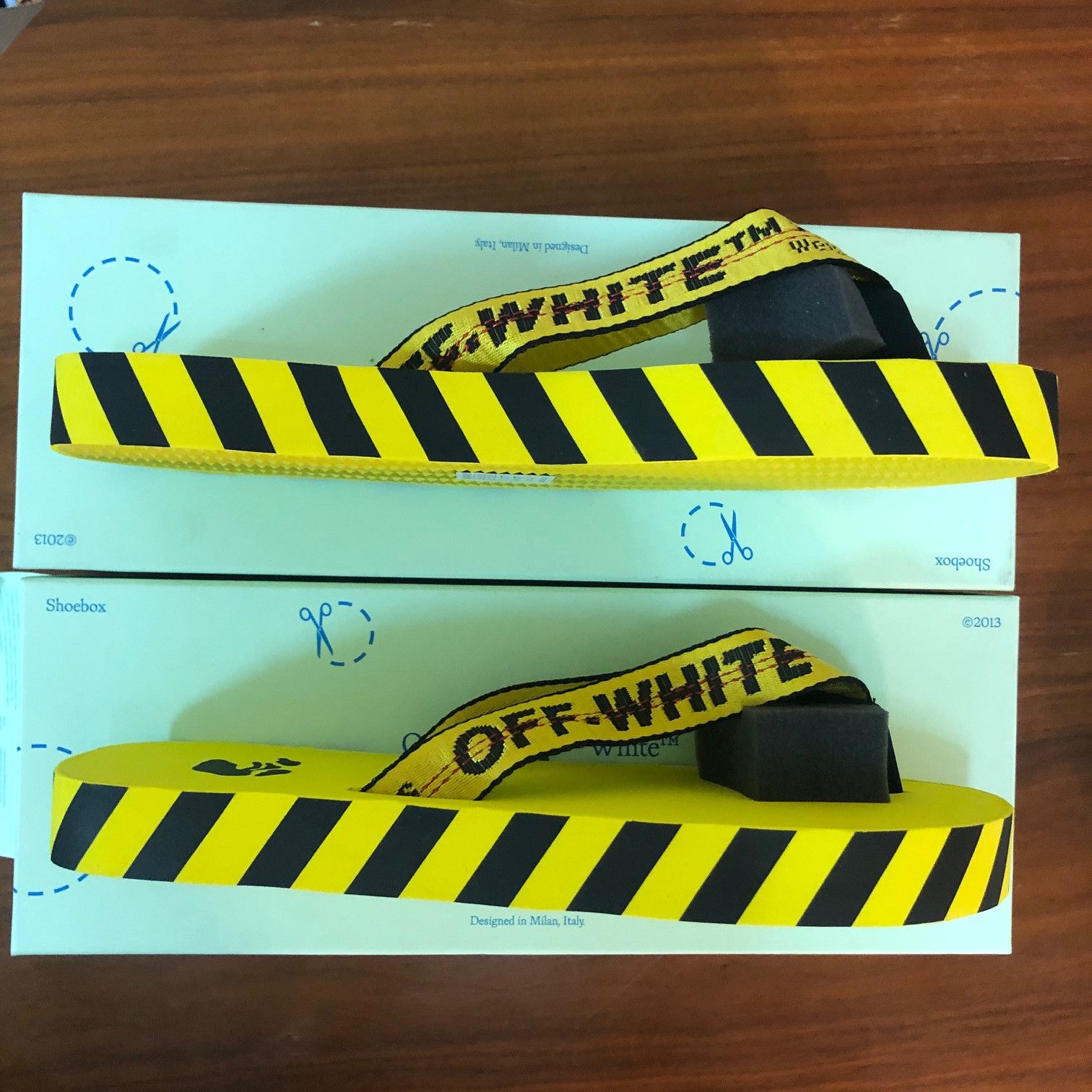 Off-White OFF-WHITE Industrial Logo Platform Flip Flop Size US 11.5 / EU 44-45 - 7 Thumbnail