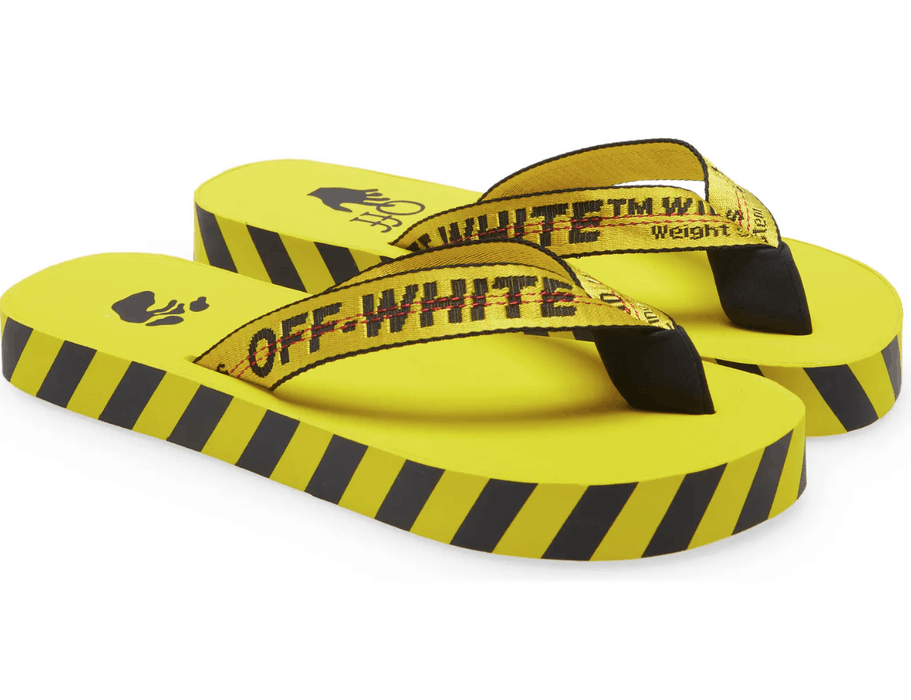 Off-White OFF-WHITE Industrial Logo Platform Flip Flop | Grailed