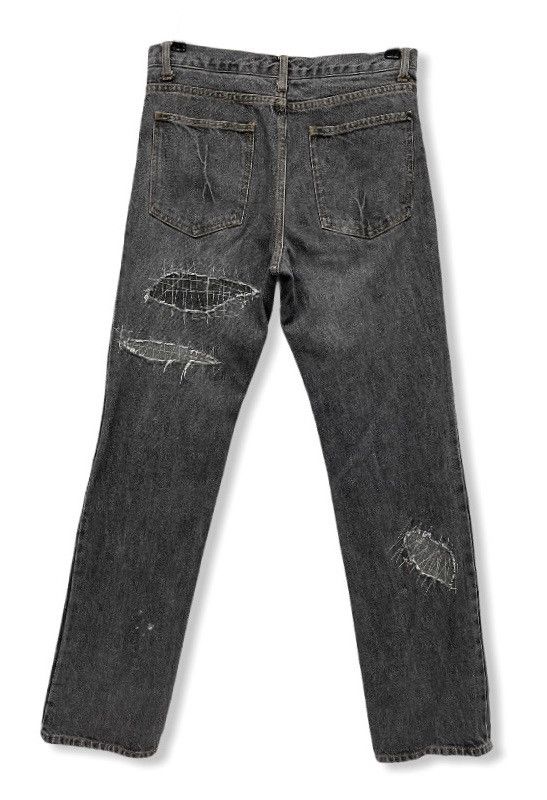 Japanese Brand 18 TETTSU Distressed Denim Inspired by Apoc Issey Miyake Size US 29 - 4 Thumbnail