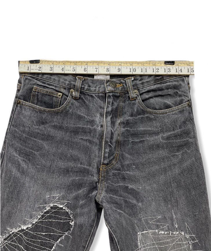 Japanese Brand 18 TETTSU Distressed Denim Inspired by Apoc Issey Miyake Size US 29 - 9 Thumbnail