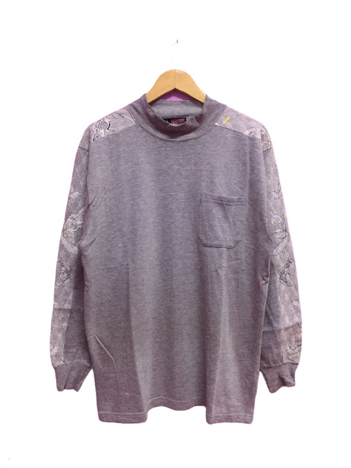 Japanese Brand Sukajan Birds Pocket Japanese Sweatshirts Size LL Size US L / EU 52-54 / 3 - 1 Thumbnail
