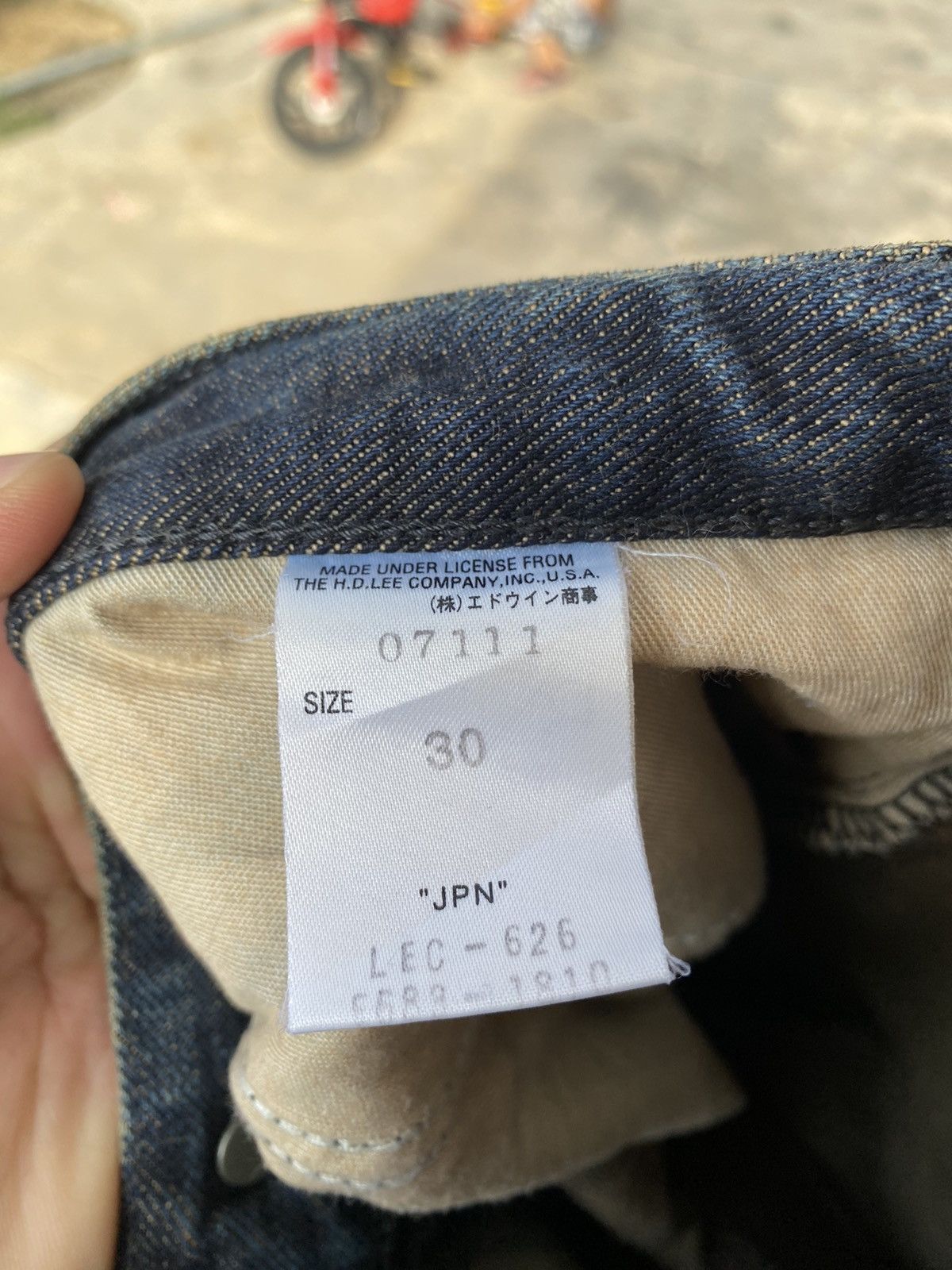 Lee Vintage Lee Rework Boro Stitch Patchwork Size US 31 - 9 Thumbnail