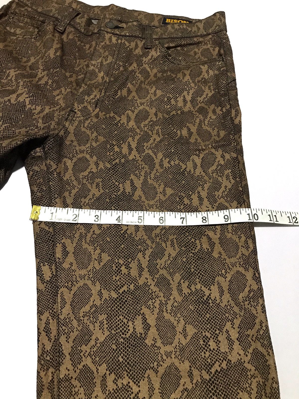 If Six Was Nine × Japanese Brand Bison Brand Printed Snake Skin jeans Size US 30 / EU 46 - 13 Thumbnail