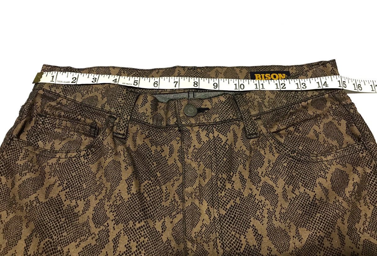 If Six Was Nine × Japanese Brand Bison Brand Printed Snake Skin jeans Size US 30 / EU 46 - 10 Thumbnail