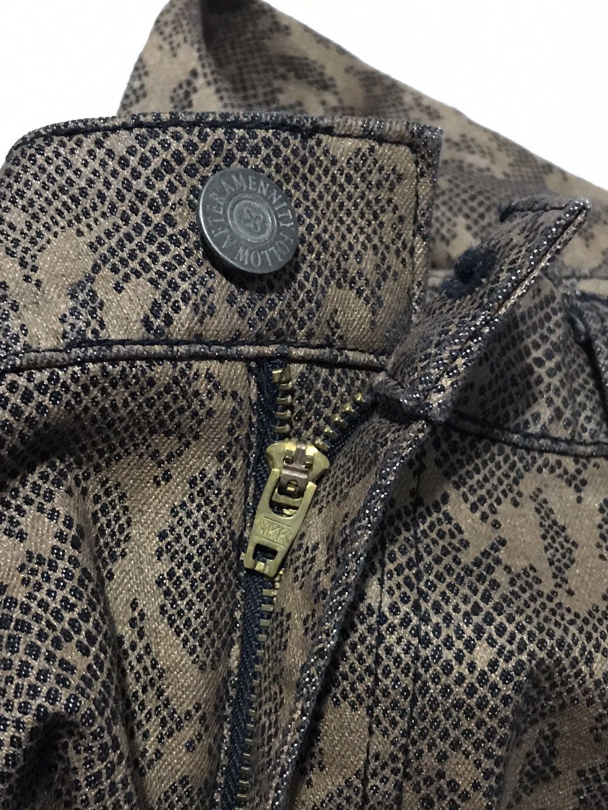 If Six Was Nine × Japanese Brand Bison Brand Printed Snake Skin jeans Size US 30 / EU 46 - 9 Thumbnail
