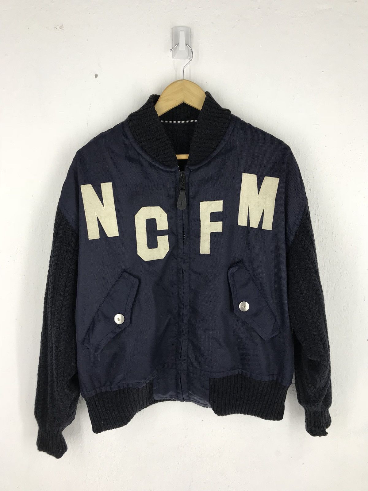 Japanese Brand × Nicole Farhi 🔥Nicole Club For Men Reversible Bomber Jacket Embroidery Size US M / EU 48-50 / 2 - 9 Thumbnail