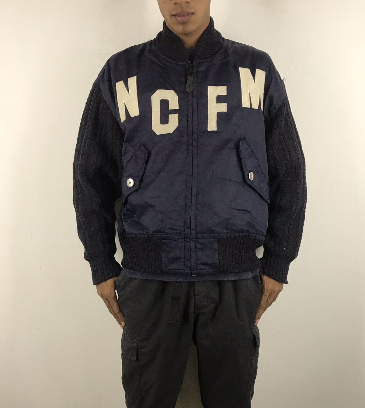 Japanese Brand × Nicole Farhi 🔥Nicole Club For Men Reversible Bomber Jacket Embroidery Size US M / EU 48-50 / 2 - 1 Thumbnail
