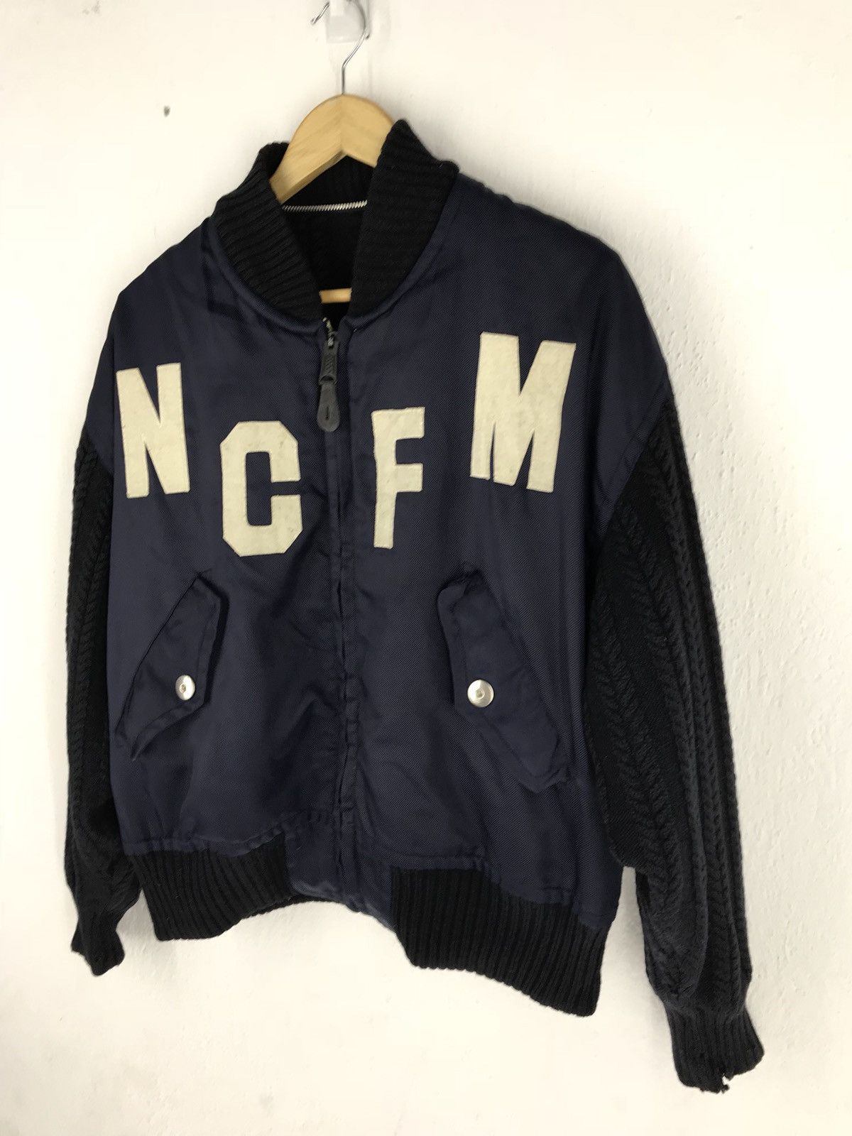 Japanese Brand × Nicole Farhi 🔥Nicole Club For Men Reversible Bomber Jacket Embroidery Size US M / EU 48-50 / 2 - 7 Thumbnail