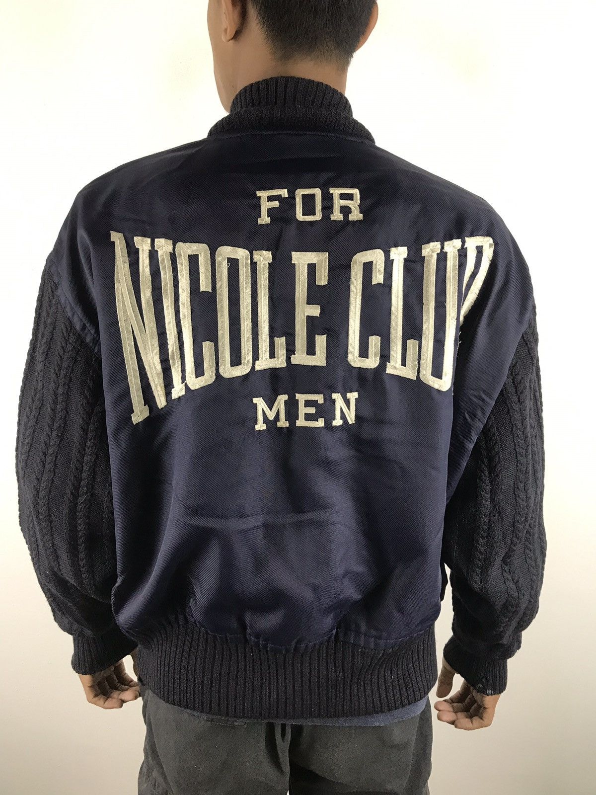 Japanese Brand × Nicole Farhi 🔥Nicole Club For Men Reversible Bomber Jacket Embroidery Size US M / EU 48-50 / 2 - 5 Thumbnail