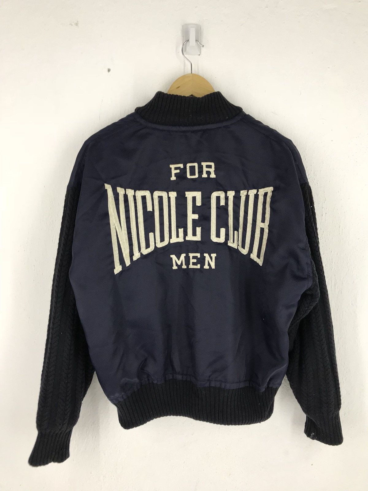 Japanese Brand × Nicole Farhi 🔥Nicole Club For Men Reversible Bomber Jacket Embroidery Size US M / EU 48-50 / 2 - 8 Thumbnail