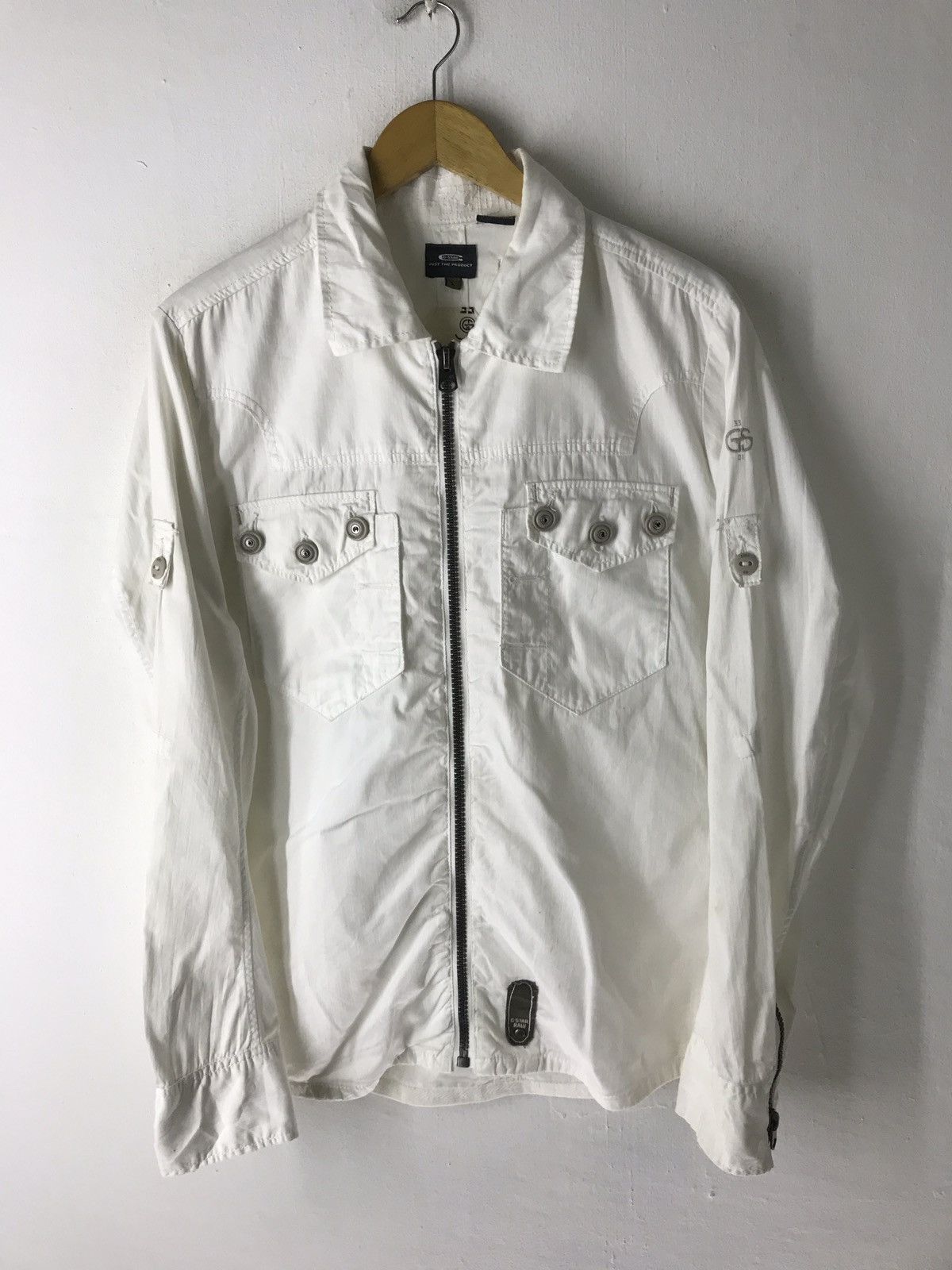 G star raw zipper pocket shirt jacket