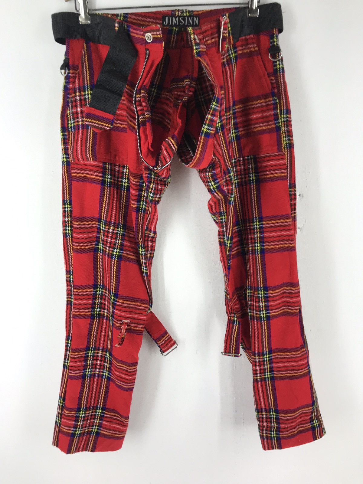 Seditionaries 🔊🔥FINAL DROP🔥RIOT JIMSINN BONDAGE PARACHUTE CECK TARTAN Size US 31 - 10 Thumbnail