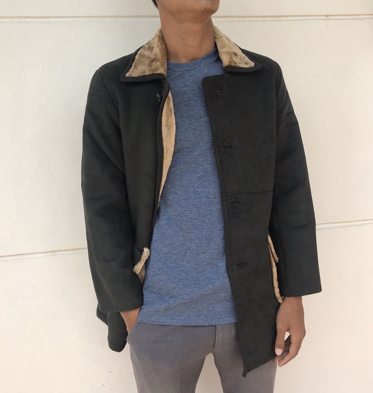 Japanese Brand 🔥💢 Eastboy Sherling Lining Long Jacket Size US S / EU 44-46 / 1 - 18 Thumbnail