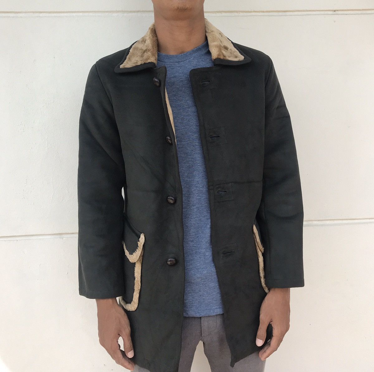 Japanese Brand 🔥💢 Eastboy Sherling Lining Long Jacket Size US S / EU 44-46 / 1 - 17 Thumbnail
