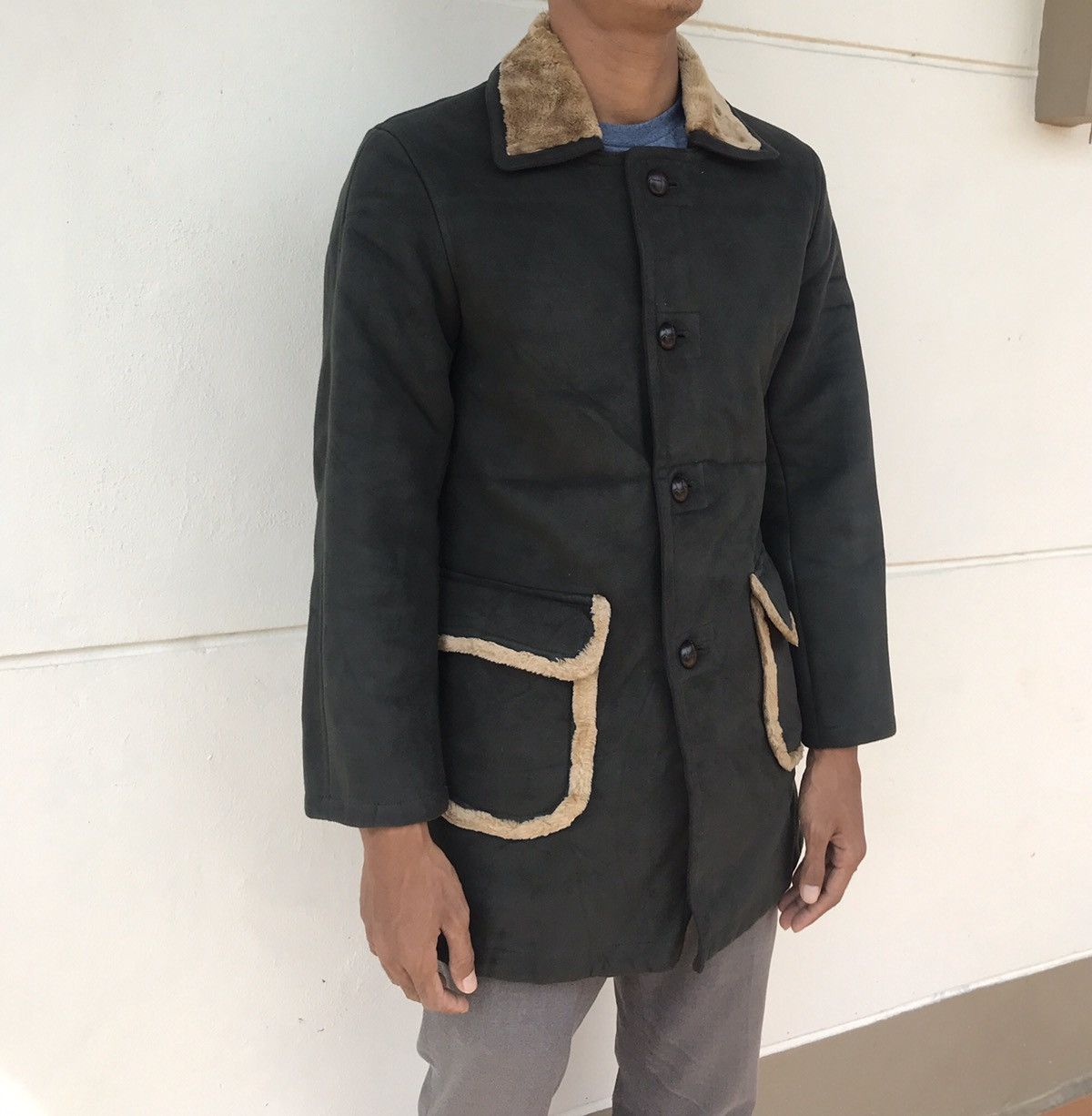 Japanese Brand 🔥💢 Eastboy Sherling Lining Long Jacket Size US S / EU 44-46 / 1 - 14 Thumbnail