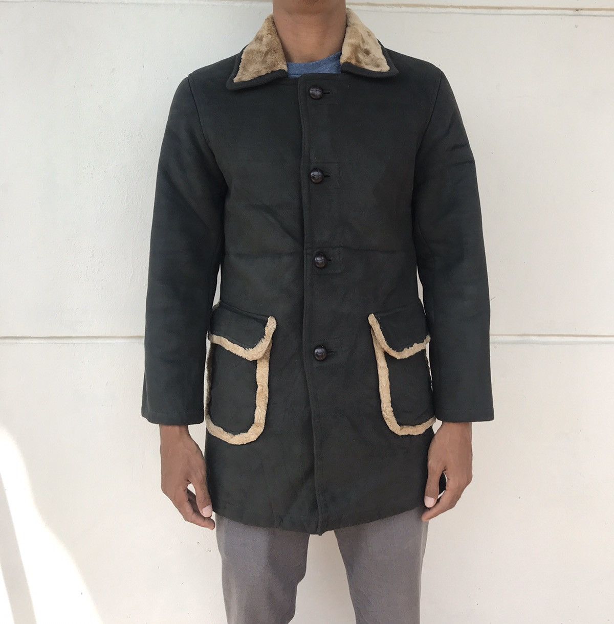 Japanese Brand 🔥💢 Eastboy Sherling Lining Long Jacket Size US S / EU 44-46 / 1 - 12 Thumbnail