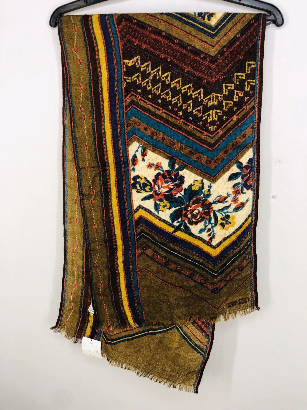 🔥KENZO MOHAIR SILK WOOOL SCARF MUFFLER