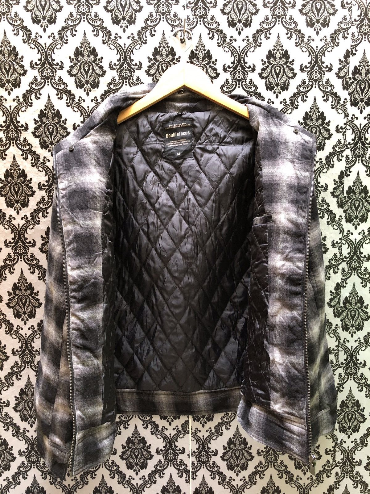 Japanese Brand Double focus checker bikers jacket made in japan Size US M / EU 48-50 / 2 - 9 Thumbnail