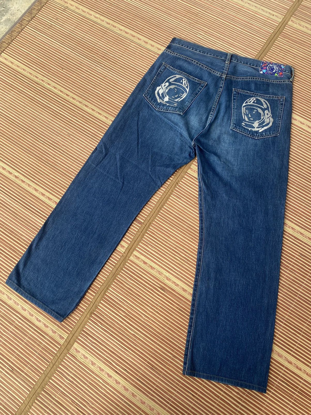 image of Archival Clothing x Billionaire Boys Club Bbc Embriodery Pant in Blue, Men's (Size 36)