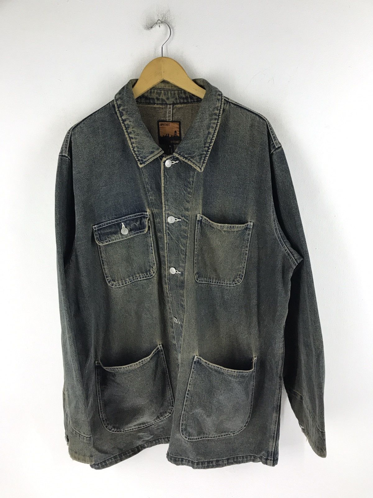 Japanese Brand UPSTART DENIM CHORE JACKET Size US XXL / EU 58 / 5 - 1 Thumbnail