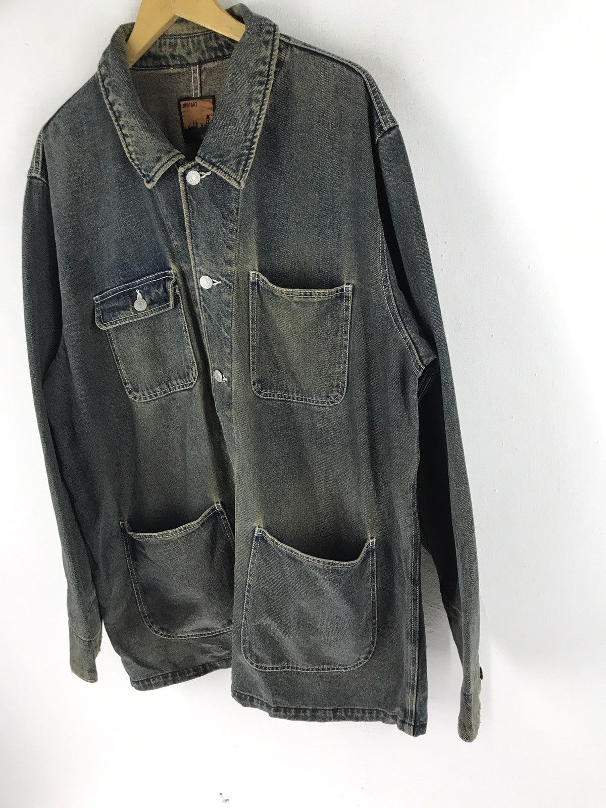 Japanese Brand UPSTART DENIM CHORE JACKET Size US XXL / EU 58 / 5 - 3 Thumbnail