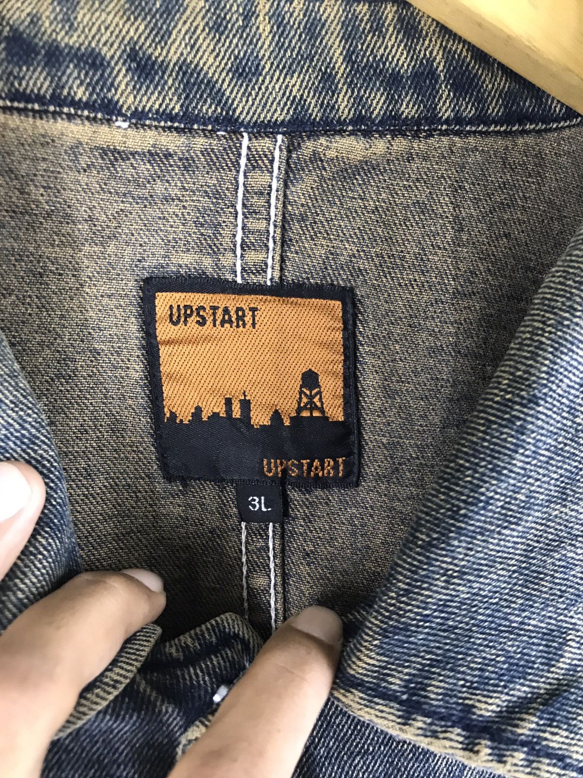 Japanese Brand UPSTART DENIM CHORE JACKET Size US XXL / EU 58 / 5 - 7 Thumbnail