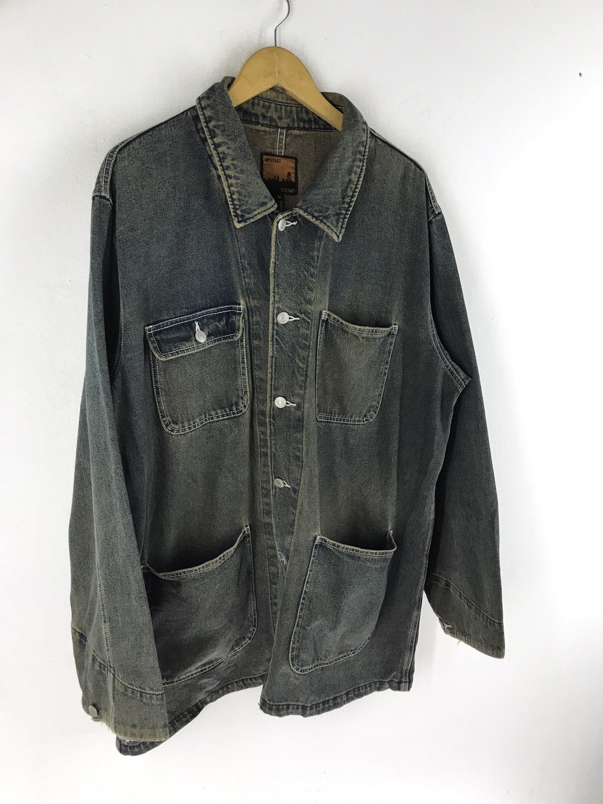 Japanese Brand UPSTART DENIM CHORE JACKET Size US XXL / EU 58 / 5 - 2 Thumbnail
