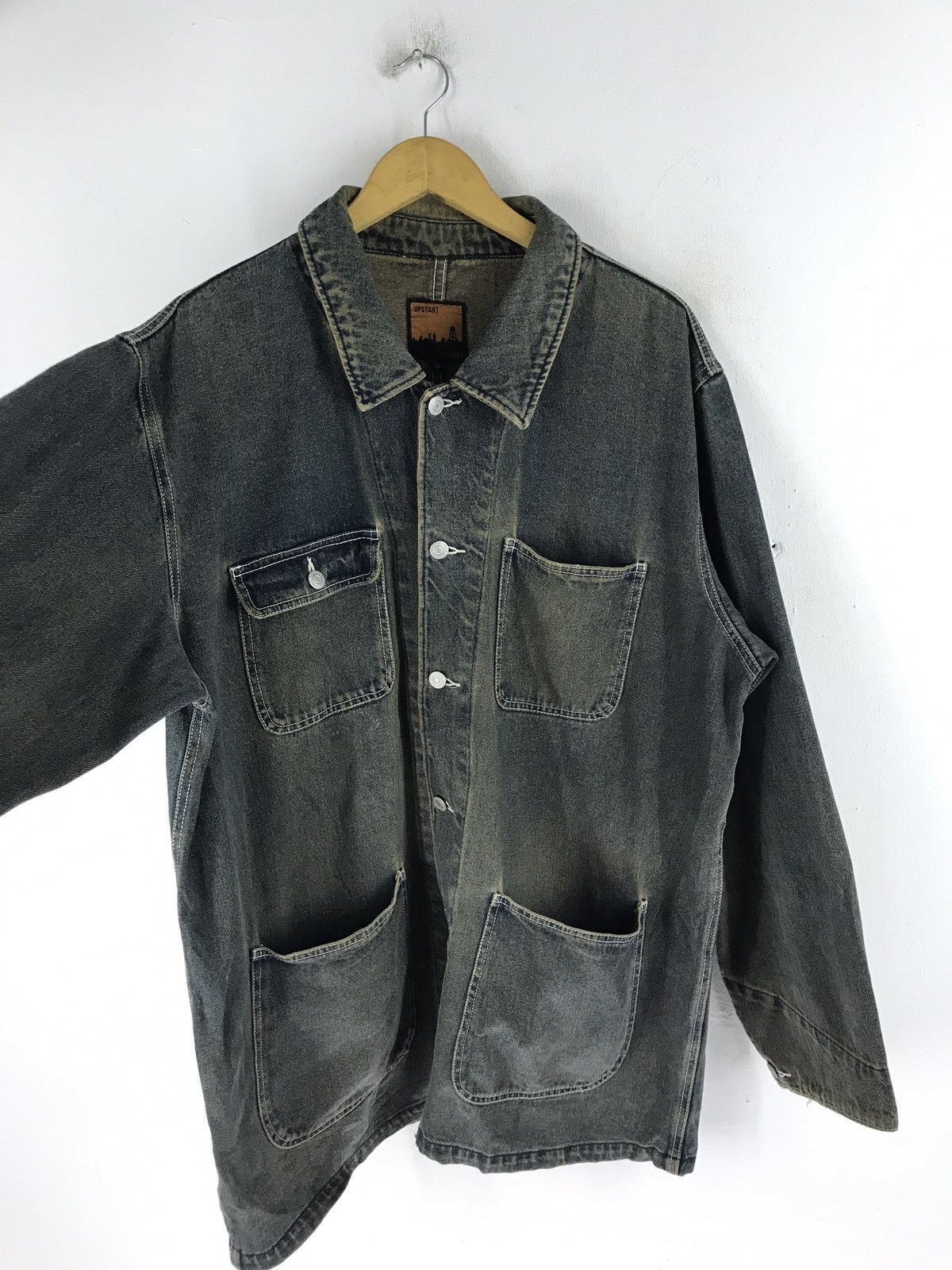 Japanese Brand UPSTART DENIM CHORE JACKET Size US XXL / EU 58 / 5 - 4 Thumbnail