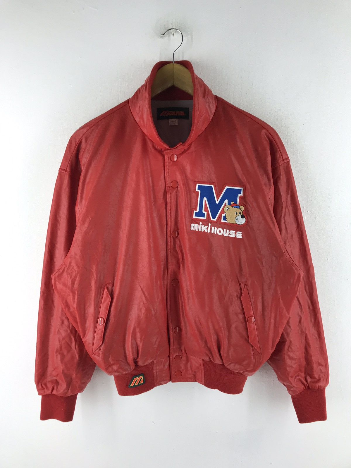 Mizuno × Vintage Miki house Mizuno red akira embroidery bomber style jacket Size US M / EU 48-50 / 2 - 1 Thumbnail