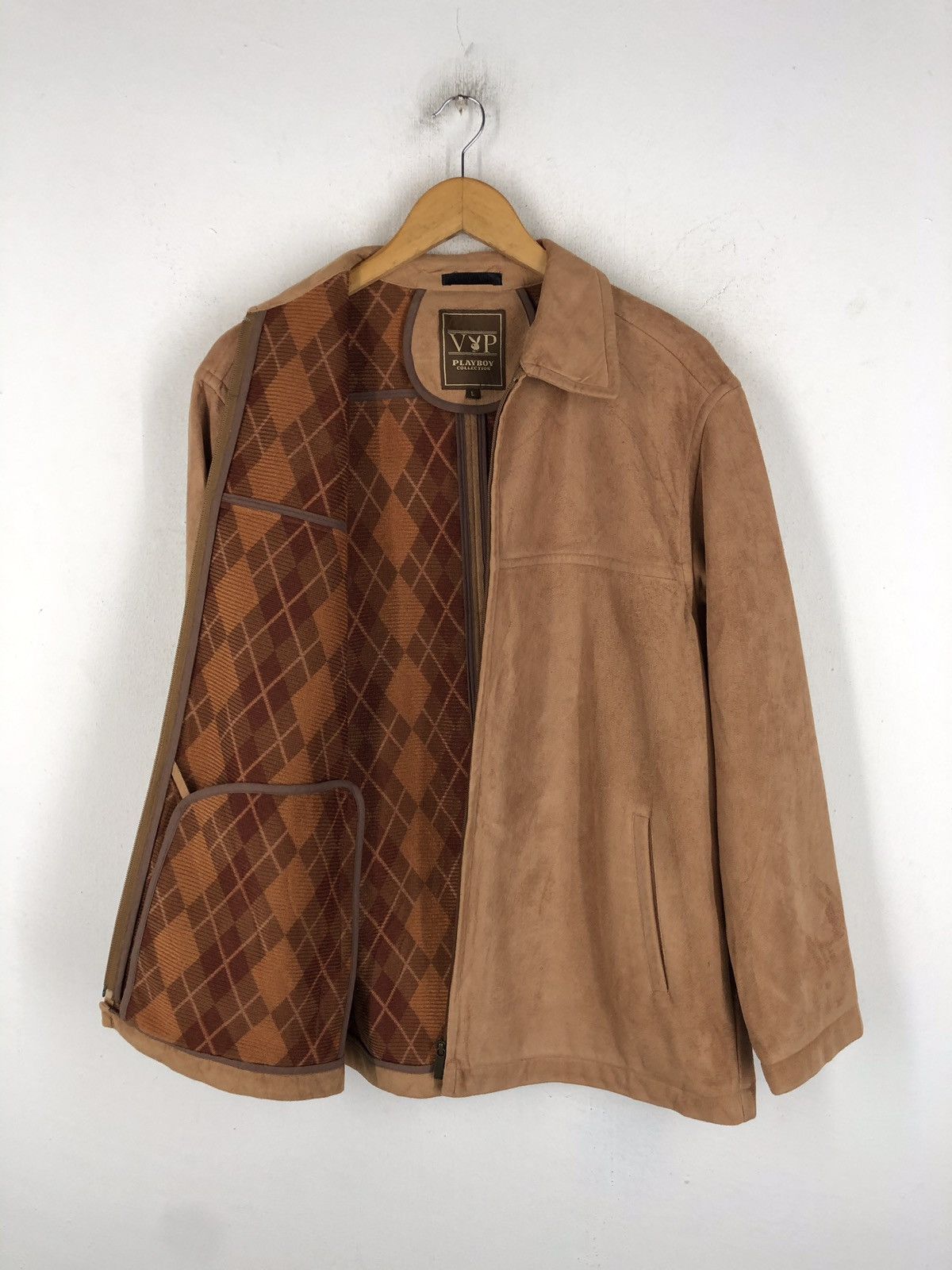 Playboy PLAYBOY VELVET SUEDE LEATHER SYNTETIC JACKET Size US L / EU 52-54 / 3 - 4 Thumbnail