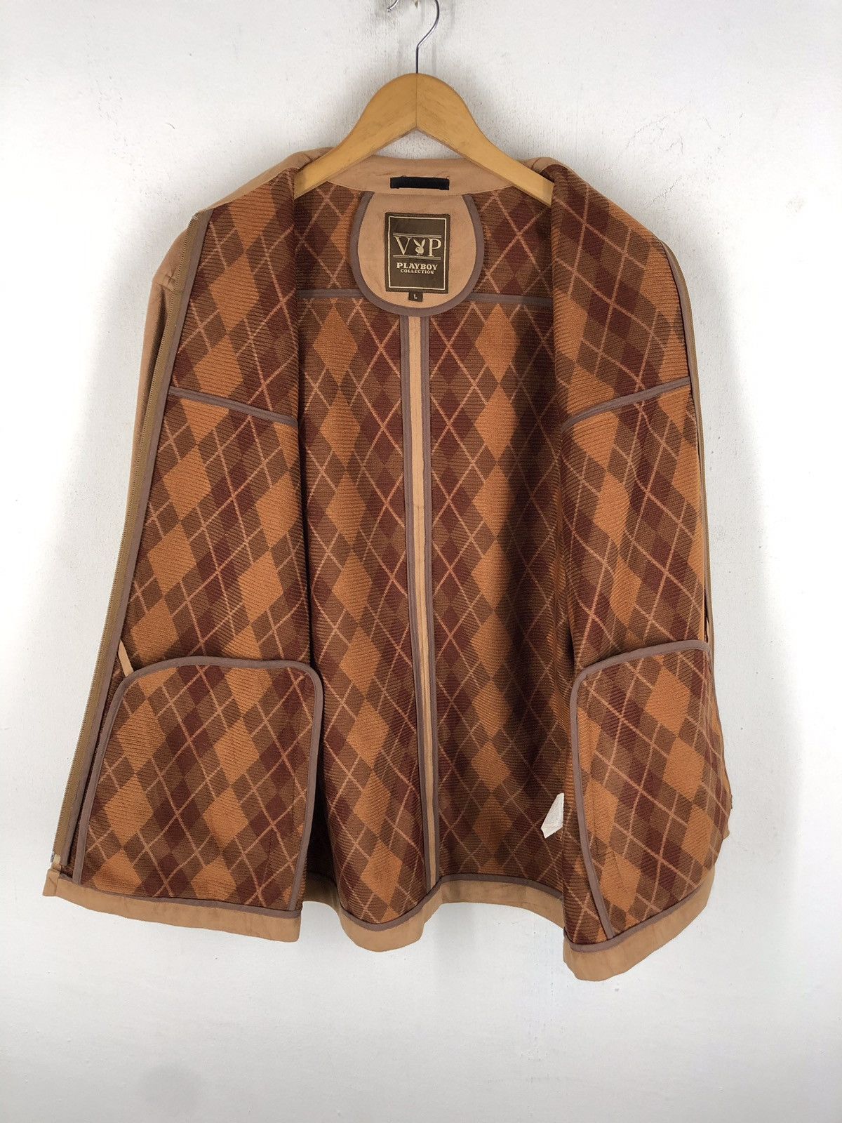 Playboy PLAYBOY VELVET SUEDE LEATHER SYNTETIC JACKET Size US L / EU 52-54 / 3 - 7 Thumbnail