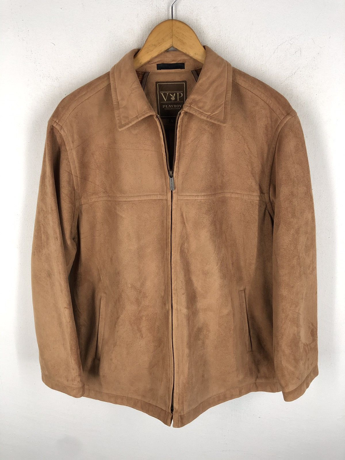 Playboy PLAYBOY VELVET SUEDE LEATHER SYNTETIC JACKET Size US L / EU 52-54 / 3 - 2 Thumbnail