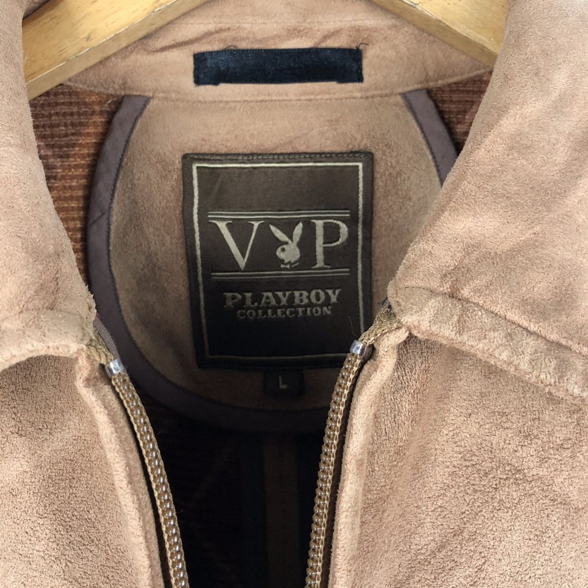 Playboy PLAYBOY VELVET SUEDE LEATHER SYNTETIC JACKET Size US L / EU 52-54 / 3 - 8 Thumbnail
