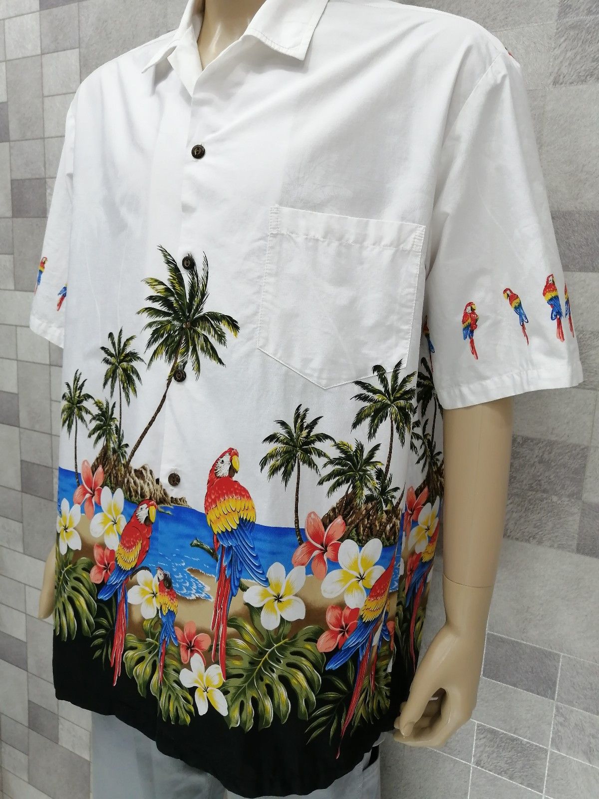 Pacific Legend 🔥 BESTOFFER!!🔥Vintage Hawaiian Birds Shirt Made in Hawaii Size US XL / EU 56 / 4 - 5 Thumbnail