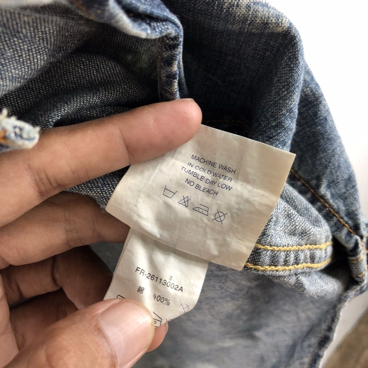 Designer × Japanese Brand 🔥FLASH REPORT BORO DYED SHIRT SNAP BUTTON Size US S / EU 44-46 / 1 - 10 Thumbnail