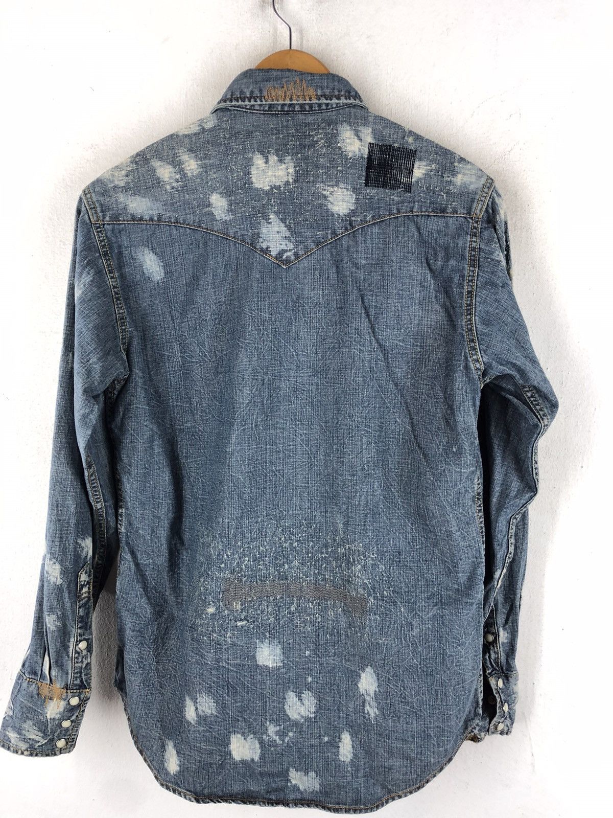 Designer × Japanese Brand 🔥FLASH REPORT BORO DYED SHIRT SNAP BUTTON Size US S / EU 44-46 / 1 - 9 Thumbnail