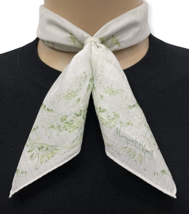 Margaret Howell 🔥Vtg 90's MARGARET HOWELL🔥Silk Neckerchief Handkerchief Size ONE SIZE - 2 Thumbnail