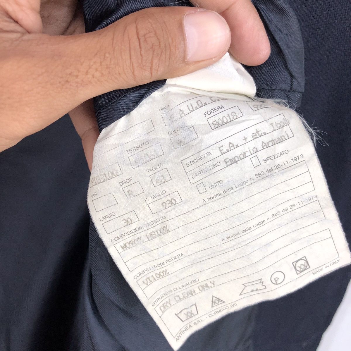 Emporio Armani 🔥EMPORIO ARMANI BLAZER JACKET Size 38R - 8 Thumbnail