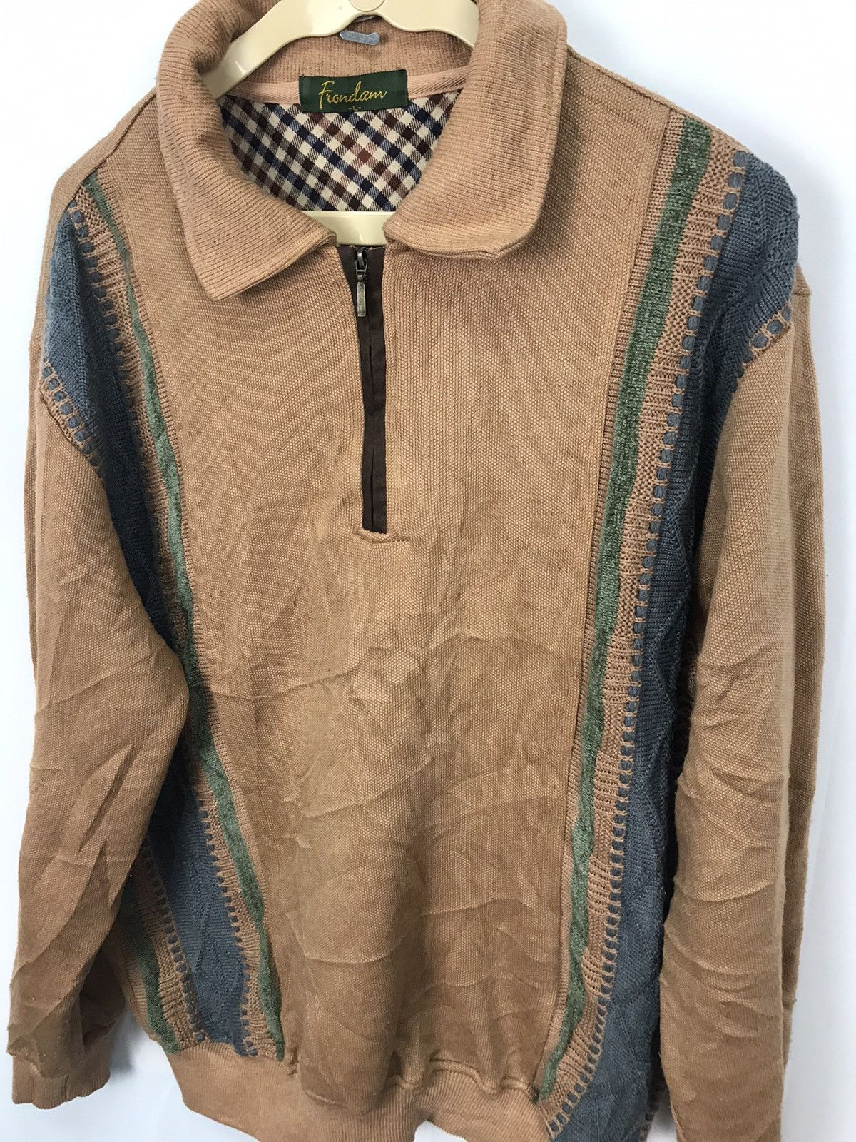 Japanese Brand Knit sweatshirt half zipper by frandom Size US M / EU 48-50 / 2 - 3 Thumbnail