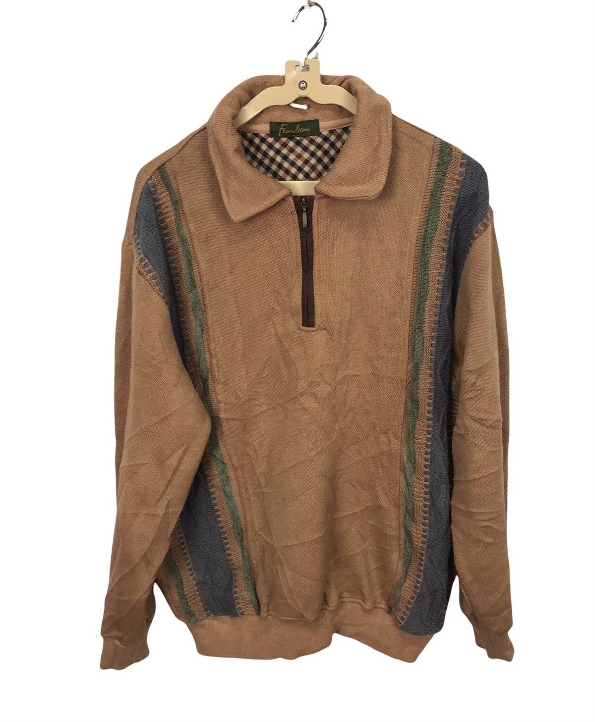 Japanese Brand Knit sweatshirt half zipper by frandom Size US M / EU 48-50 / 2 - 1 Thumbnail